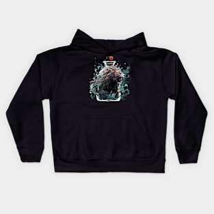 lion in a bottle Kids Hoodie